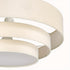 Deckenlampe Stoff Beige mit ausziehbarem dreischichtigem Lampenschirm